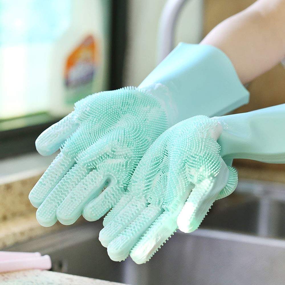 SILICON DISHWASHING GLOVES